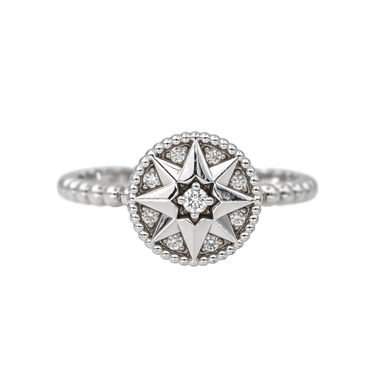 Dior Bague Rose des vents Or blanc Diamant – Image 2