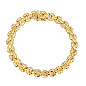 Bracelet Maille grain de riz Or jaune