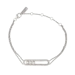 Messika Bracelet Move Or blanc Diamant