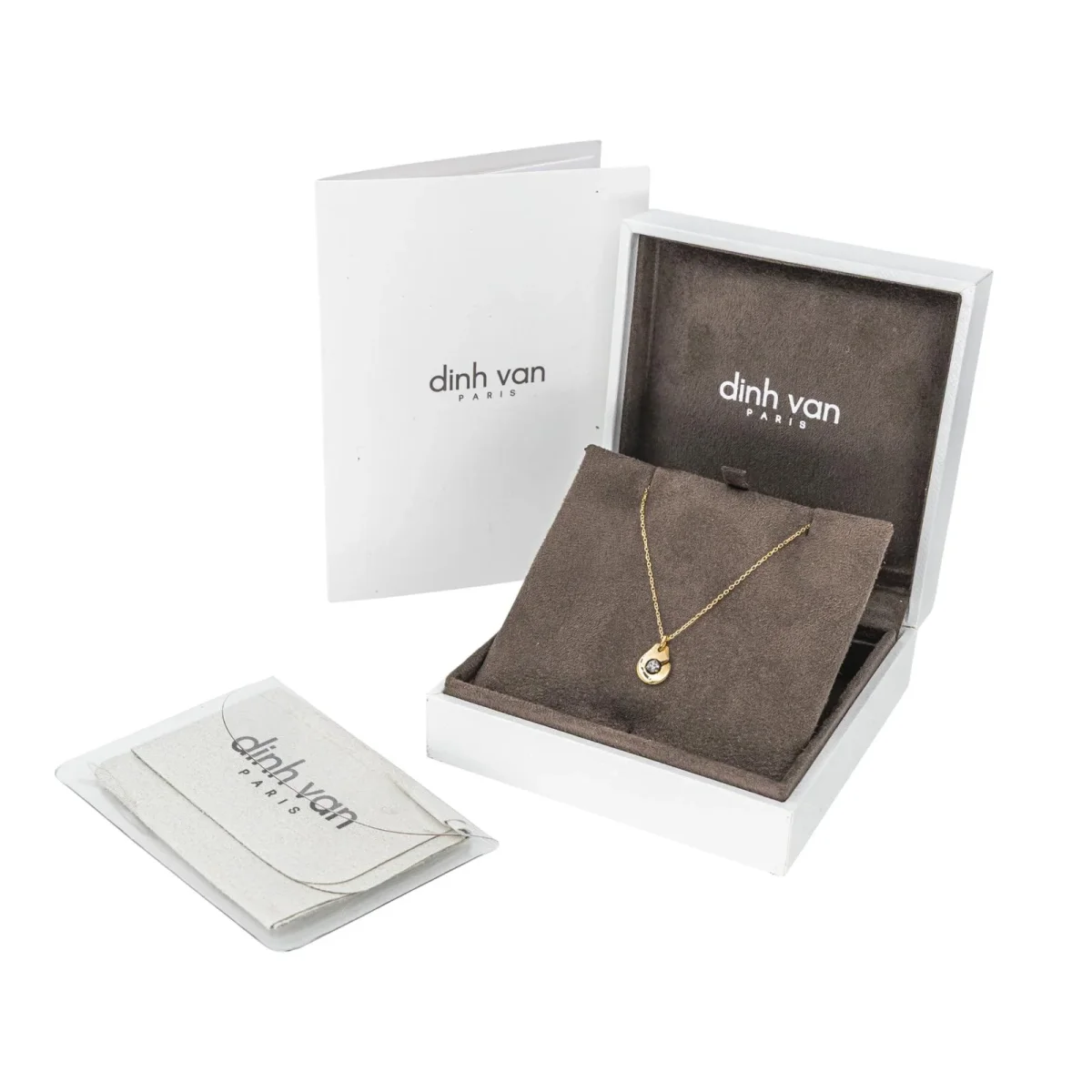 Dinh van Collier Menottes Or jaune Diamant – Image 4