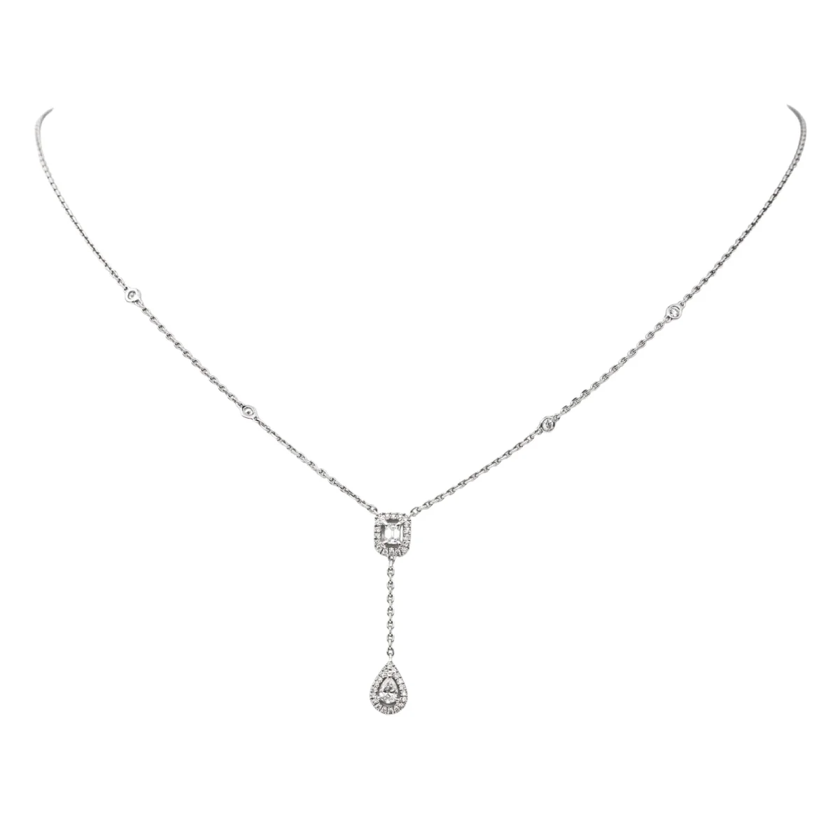 Messika Collier My twin Or blanc Diamant – Image 4