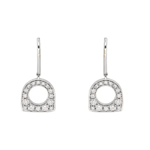 Fred Boucles d'oreilles Dormeuses Success Or blanc Diamant