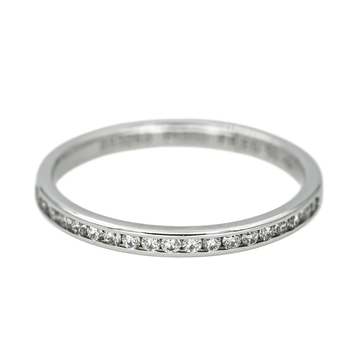 Fred Bague Demi alliance Fred for love Platine Diamant – Image 2