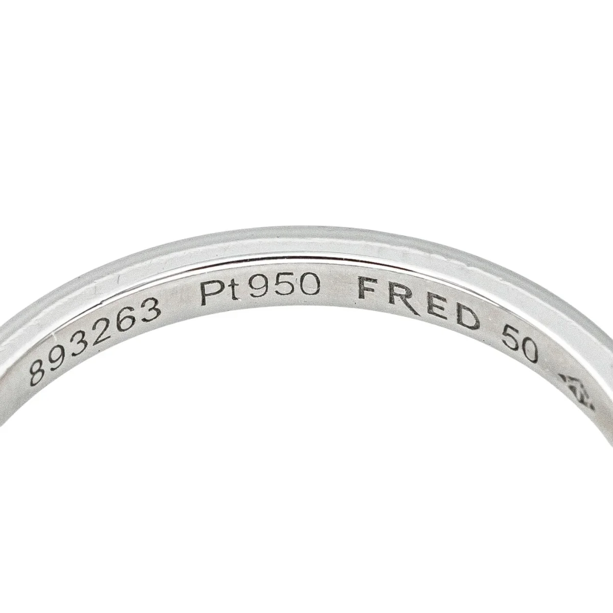 Fred Bague Demi alliance Fred for love Platine Diamant – Image 7