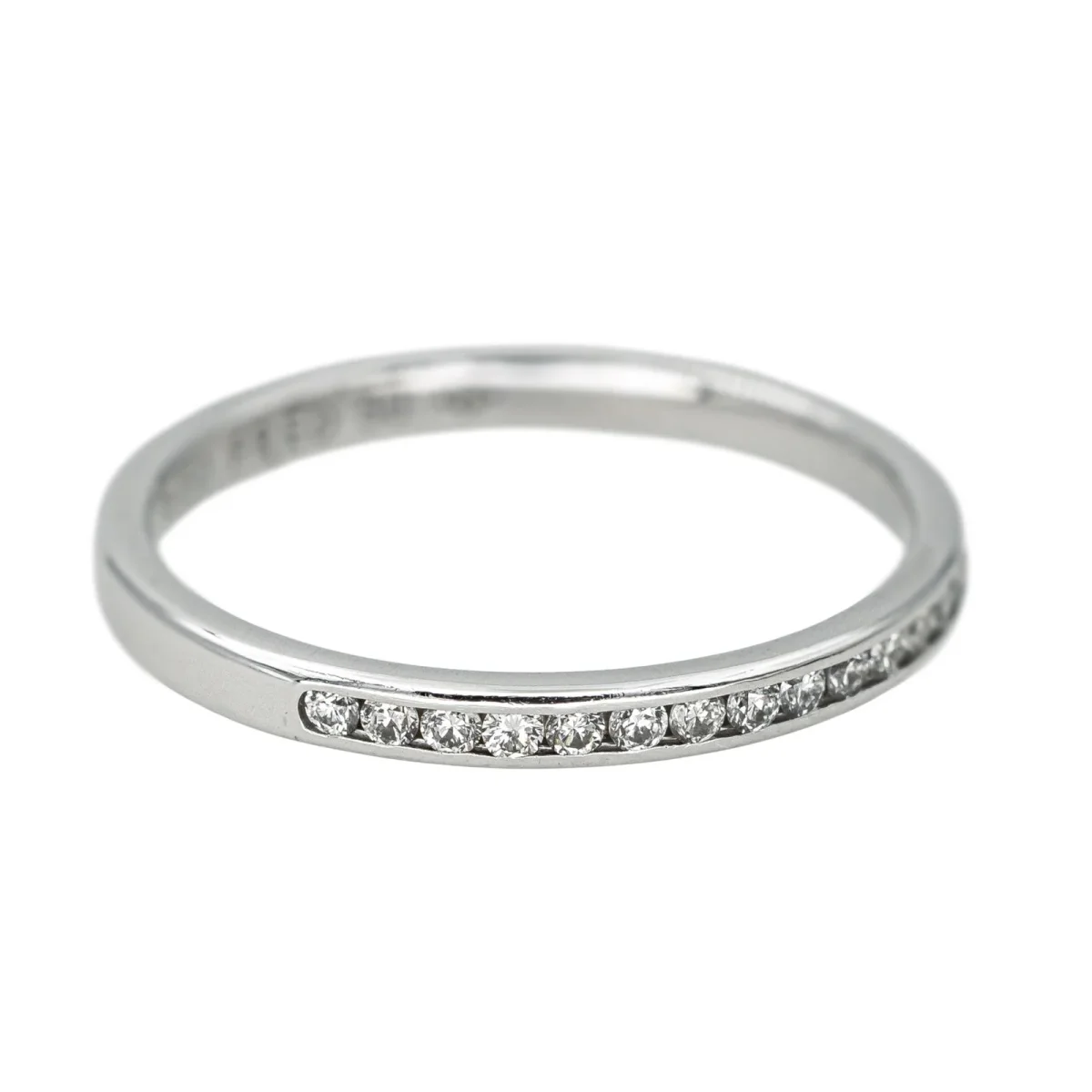 Fred Bague Demi alliance Fred for love Platine Diamant – Image 8