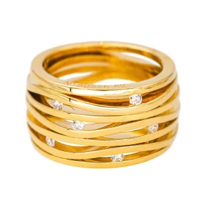 Oméga Bague Ladymatic Or jaune Diamant