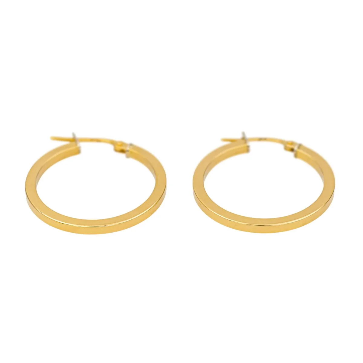 Boucles d'oreilles Créoles Or jaune – Image 2