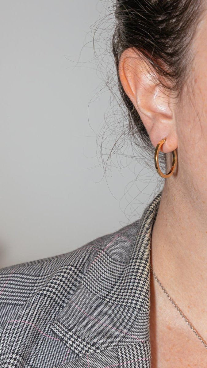 Boucles d'oreilles Créoles Or jaune – Image 3