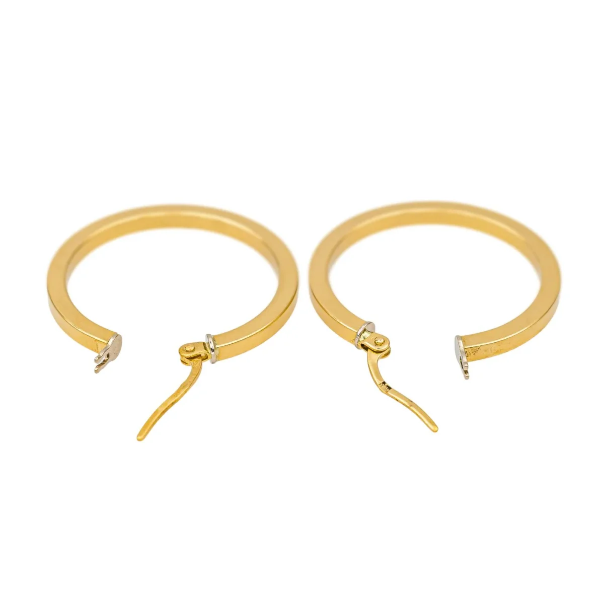 Boucles d'oreilles Créoles Or jaune – Image 6