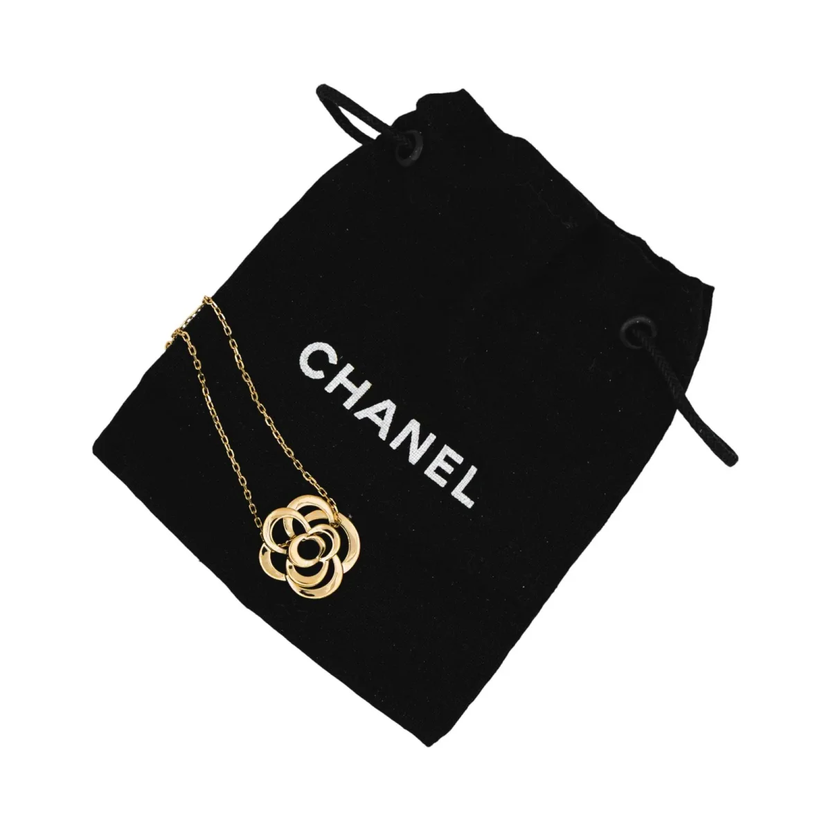 Chanel Collier Camélia Or jaune – Image 4