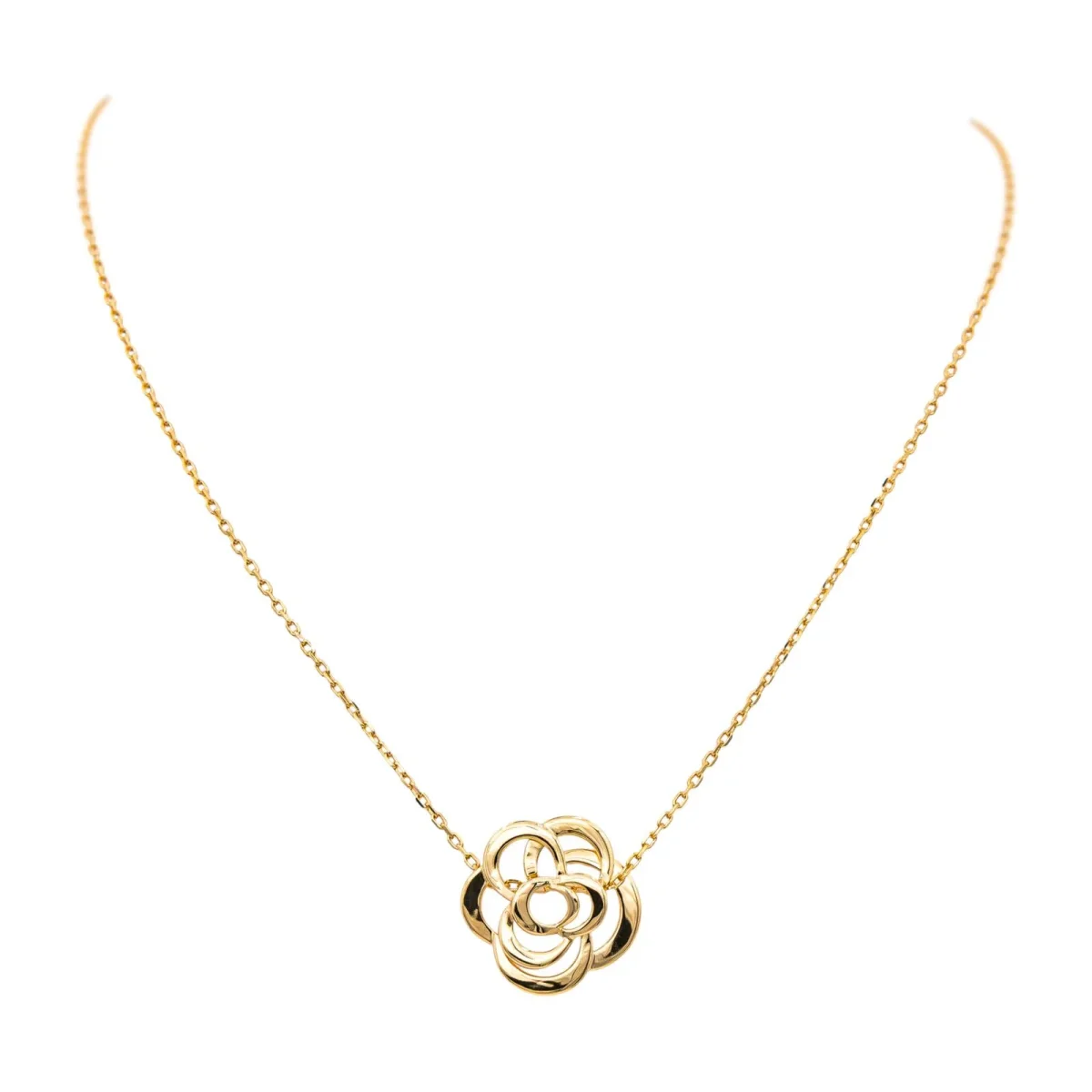 Chanel Collier Camélia Or jaune – Image 5