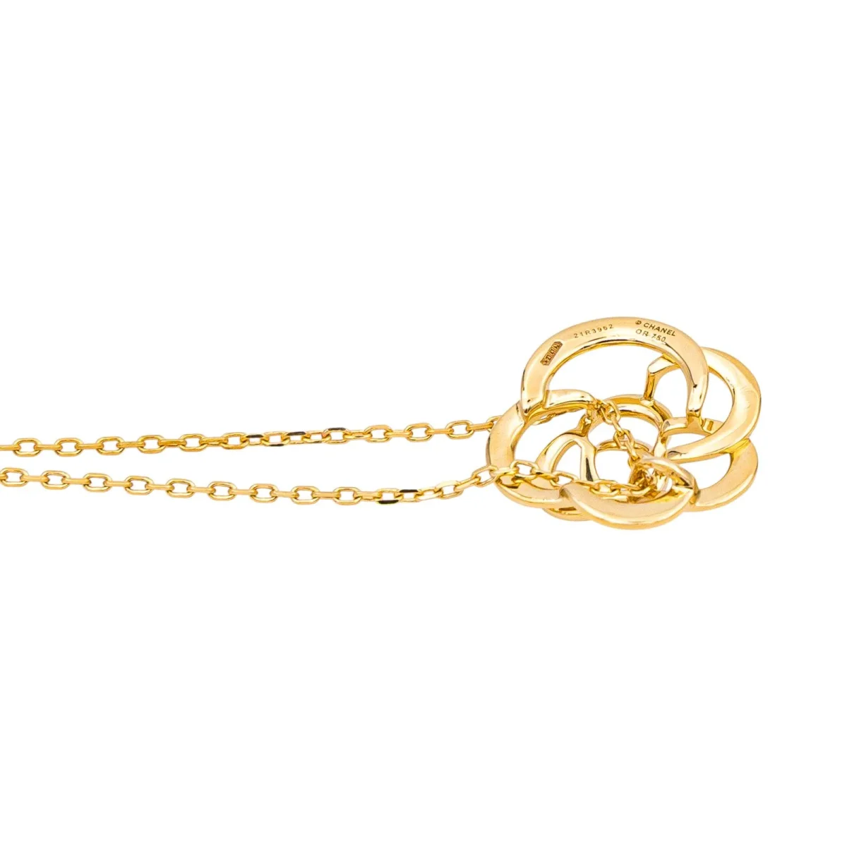 Chanel Collier Camélia Or jaune – Image 7