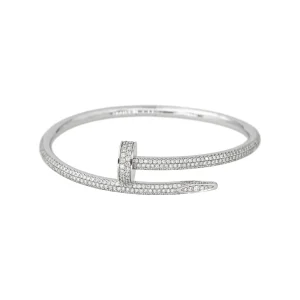 Cartier Bracelet Jonc Juste un clou Or blanc Diamant