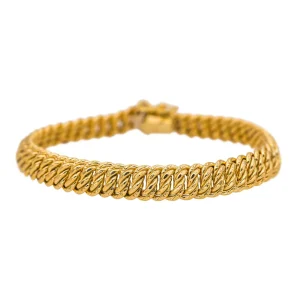 Bracelet Maille américaine Or jaune