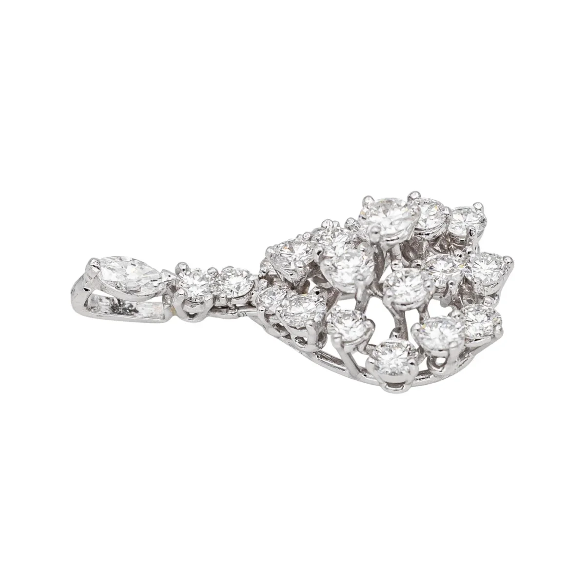 Pendentif Or blanc Diamant – Image 4