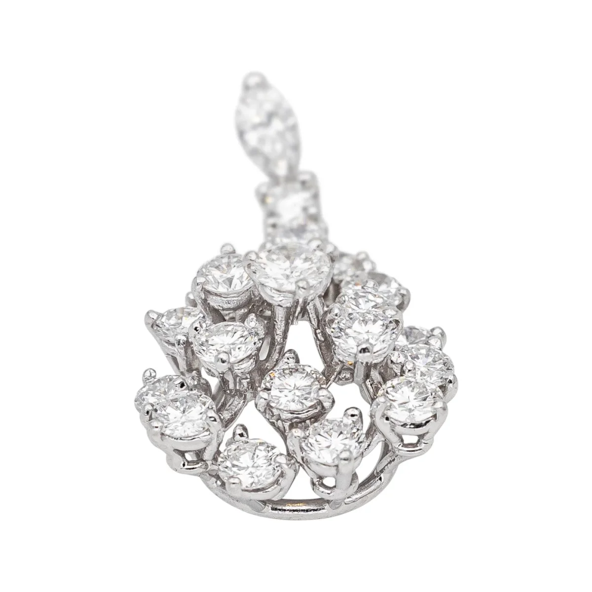 Pendentif Or blanc Diamant – Image 5
