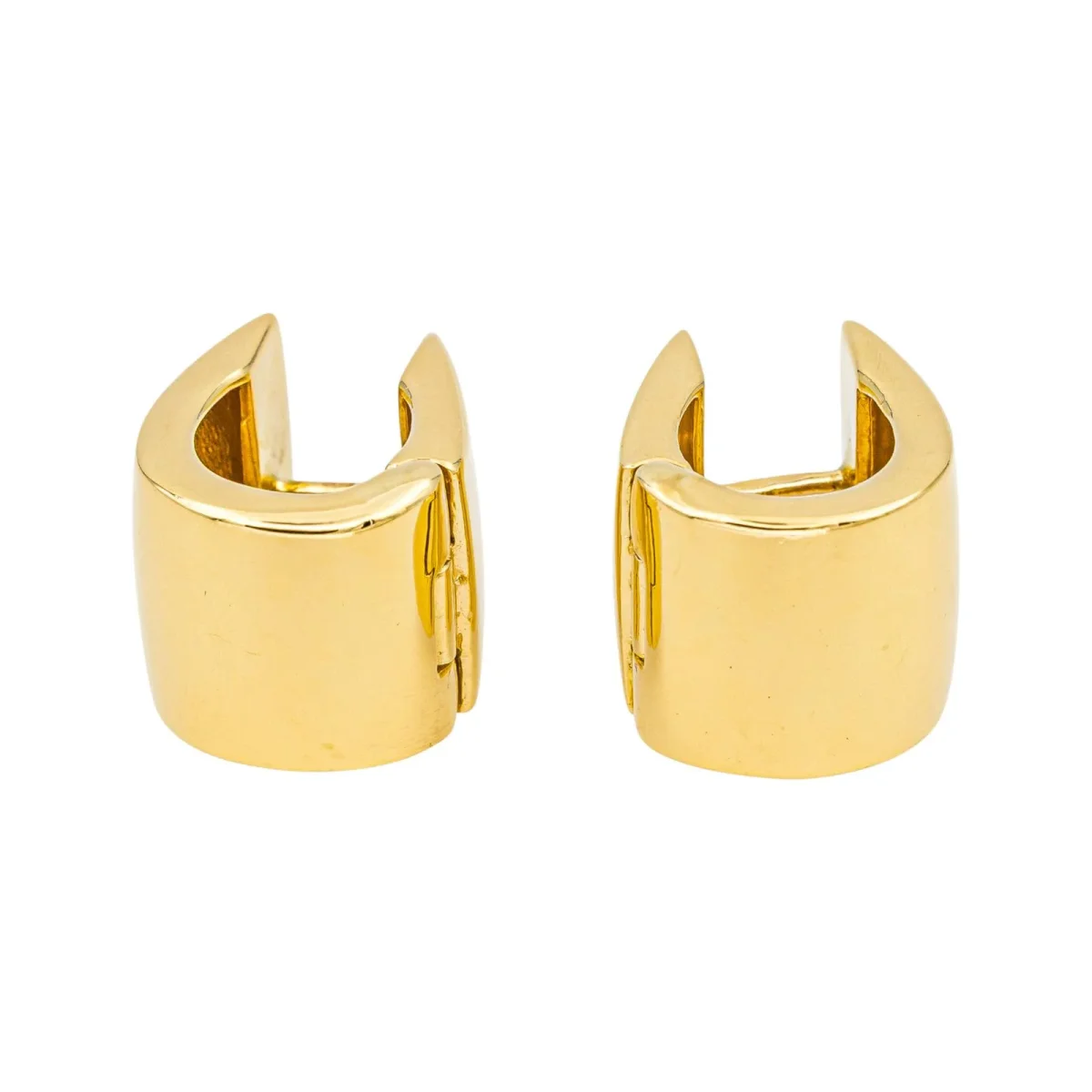 Boucles d'oreilles Créoles Or jaune – Image 4