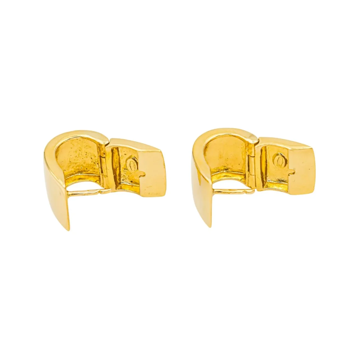 Boucles d'oreilles Créoles Or jaune – Image 9