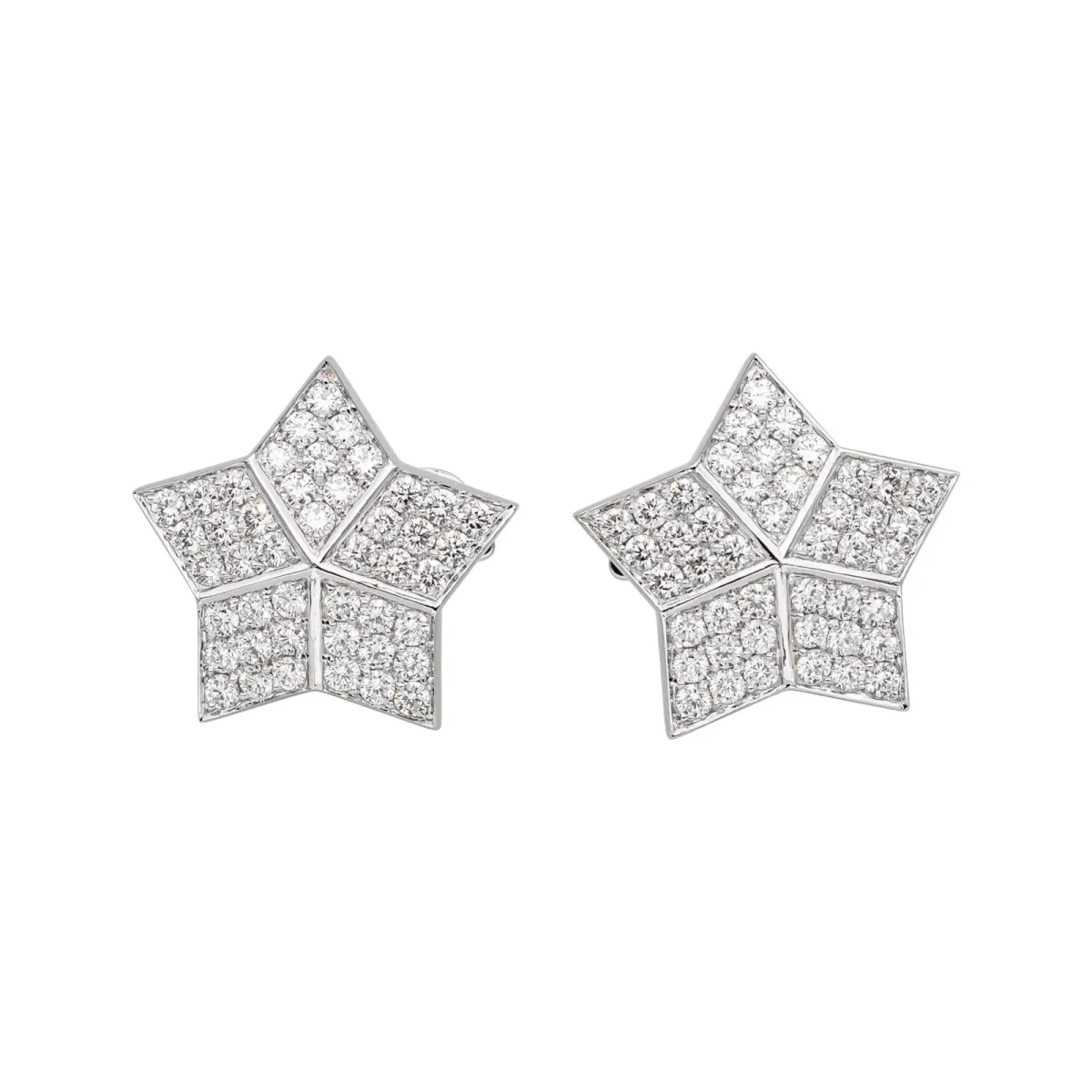 Fred Boucles d'oreilles Lucifer Or blanc Diamant – Image 5