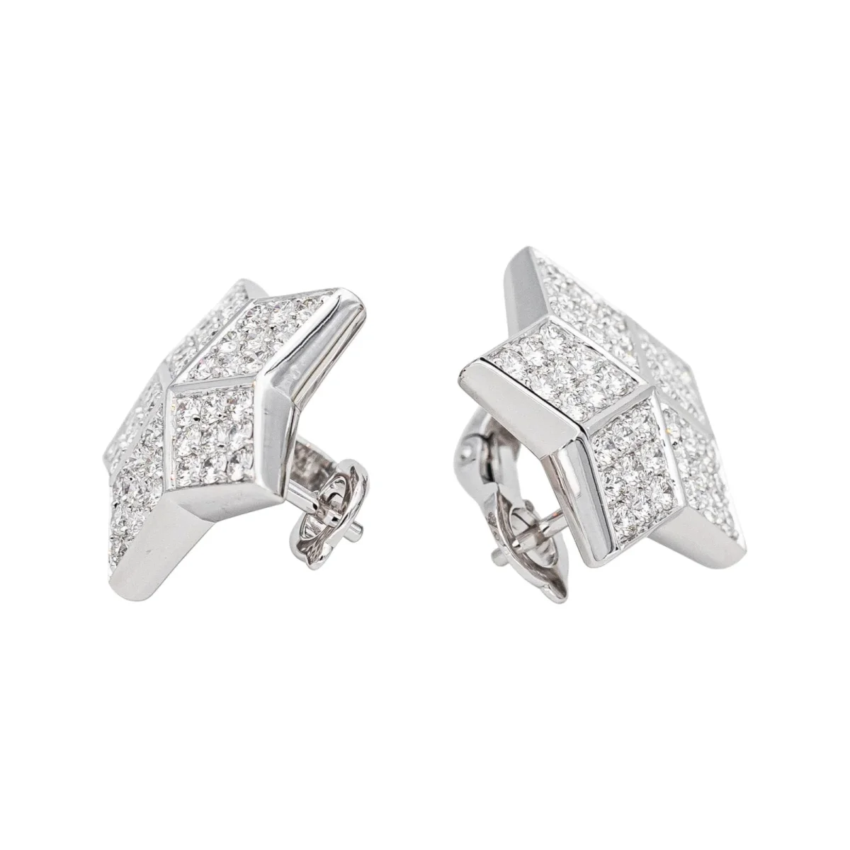 Fred Boucles d'oreilles Lucifer Or blanc Diamant – Image 6