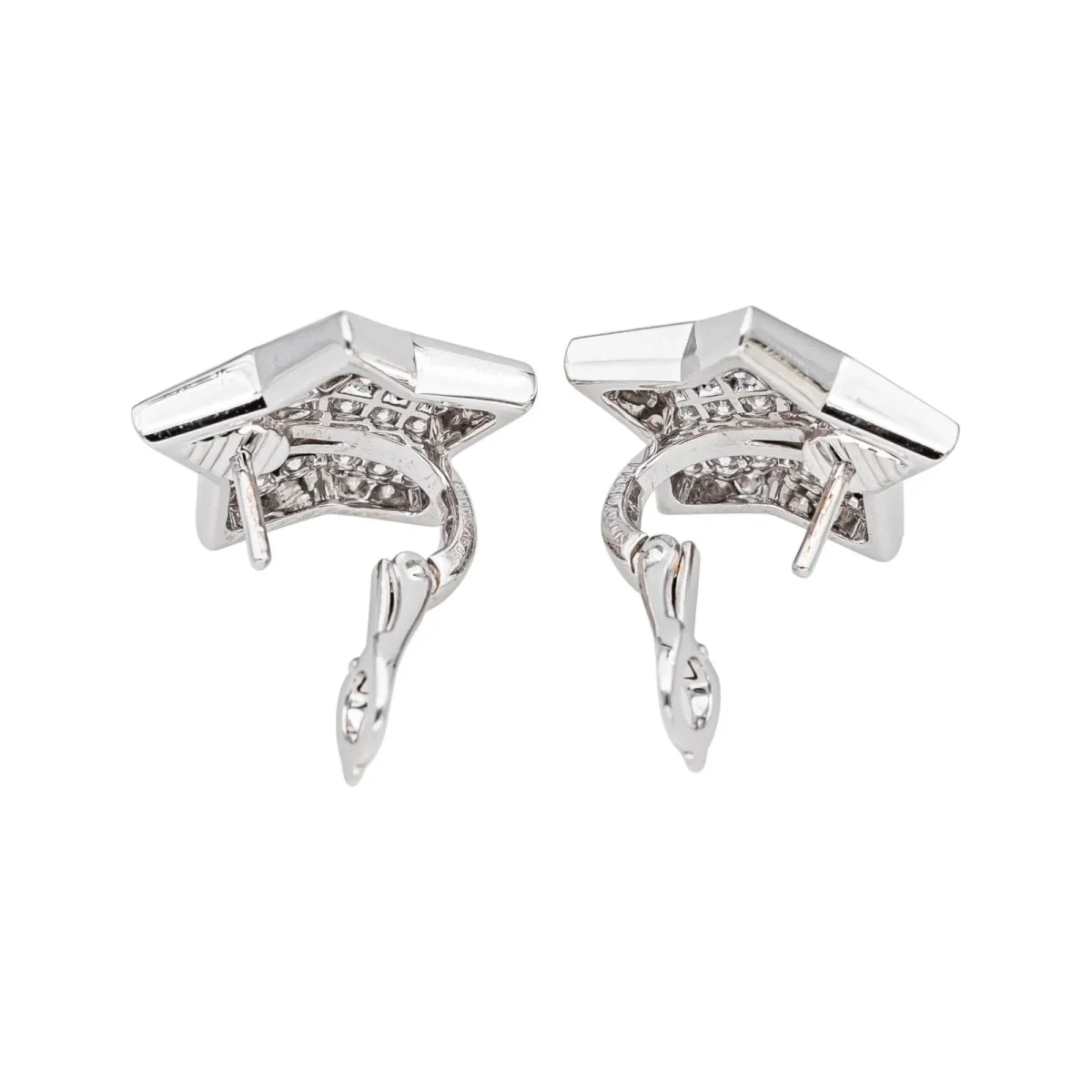Fred Boucles d'oreilles Lucifer Or blanc Diamant – Image 8