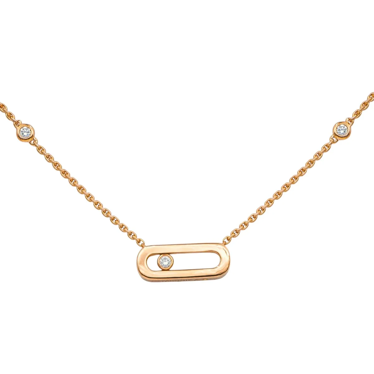 Messika Collier Move uno Or rose Diamant – Image 5