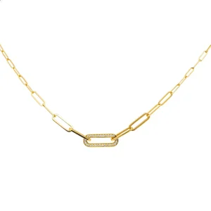 Dinh van Collier Maillon Or jaune Diamant