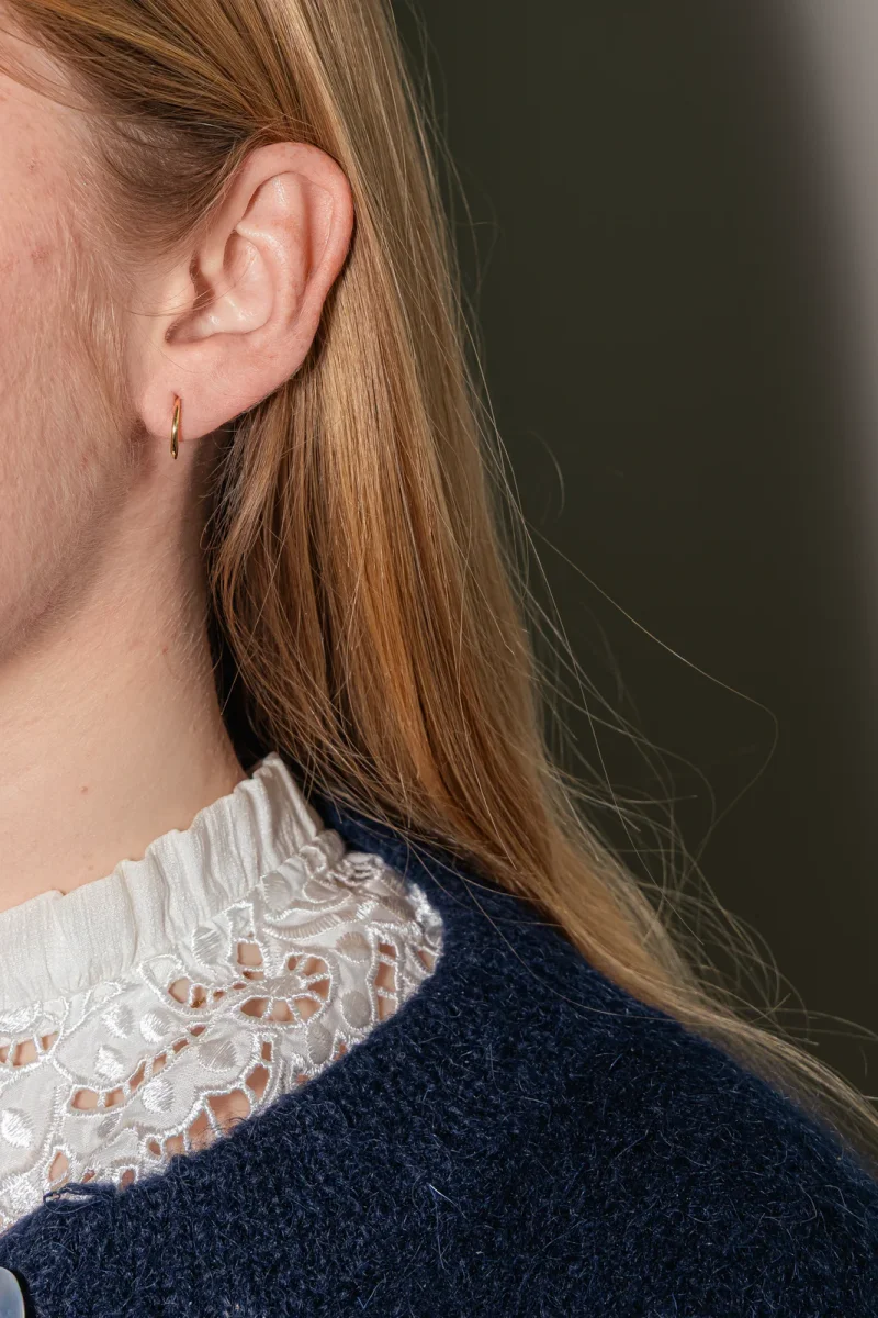 Boucles d'oreilles Créoles Or jaune – Image 3