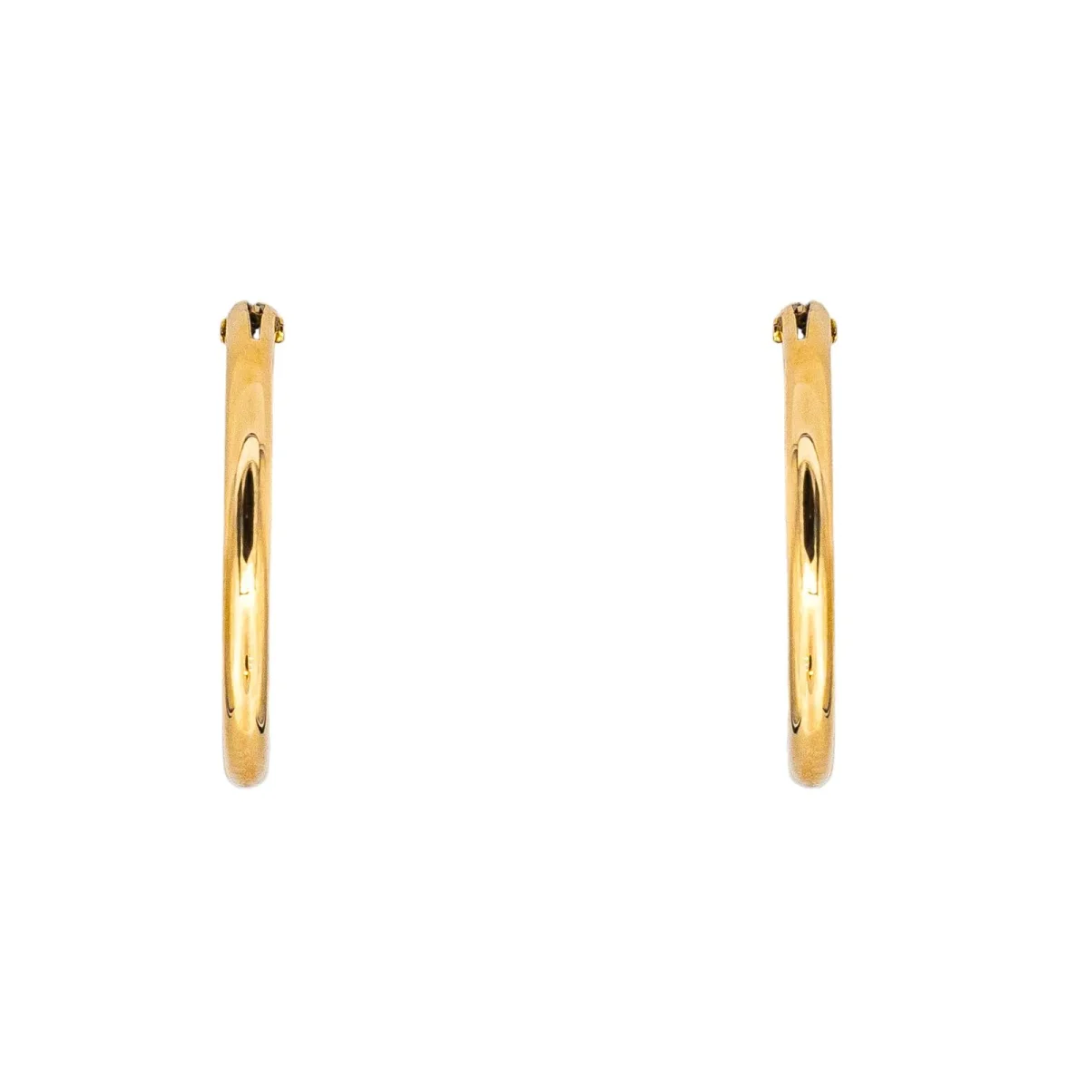 Boucles d'oreilles Créoles Or jaune – Image 4