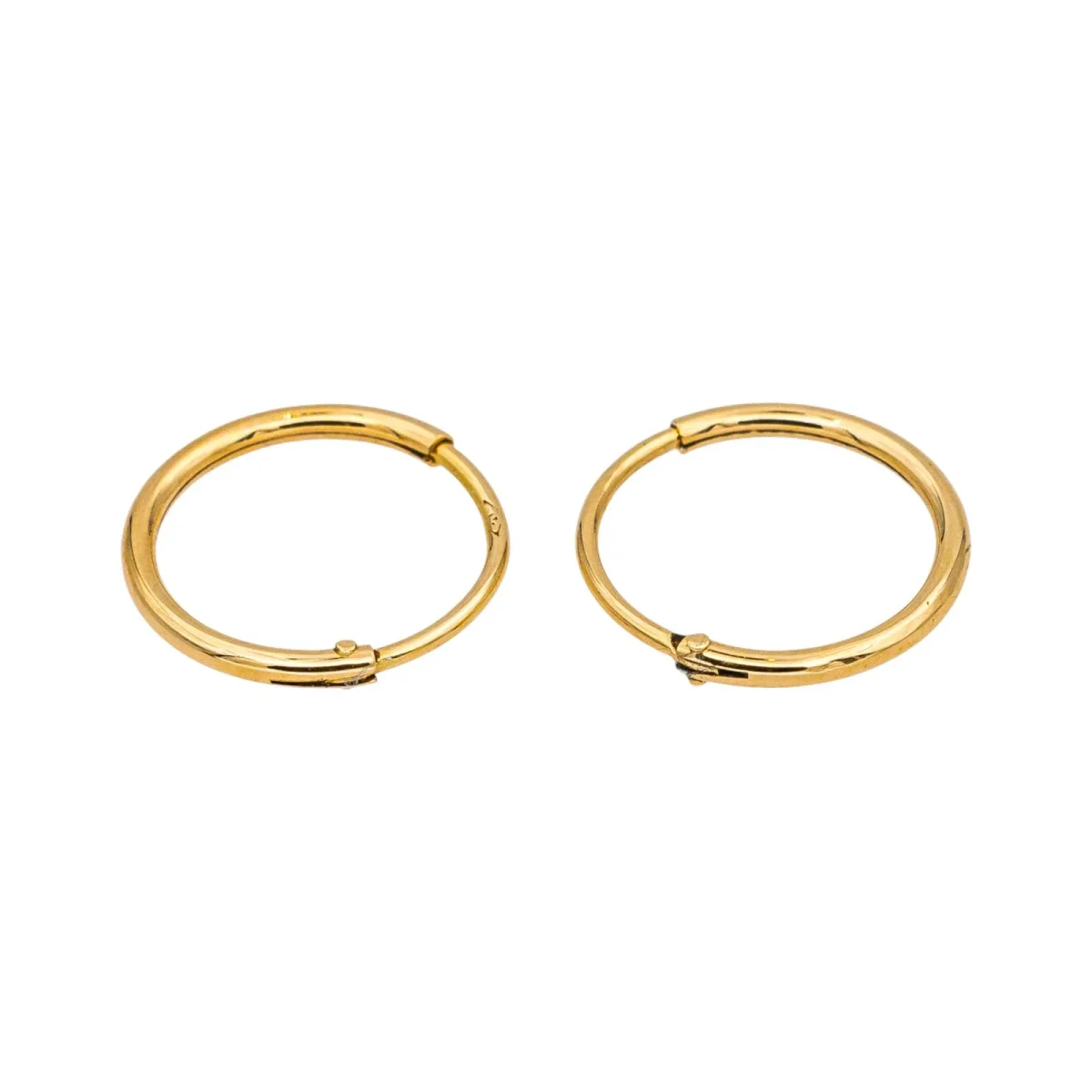 Boucles d'oreilles Créoles Or jaune – Image 5