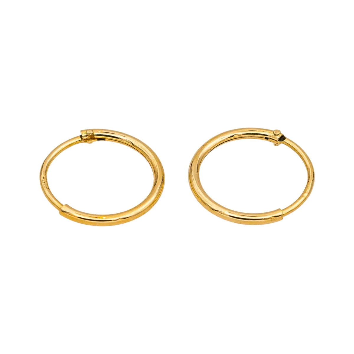 Boucles d'oreilles Créoles Or jaune – Image 7