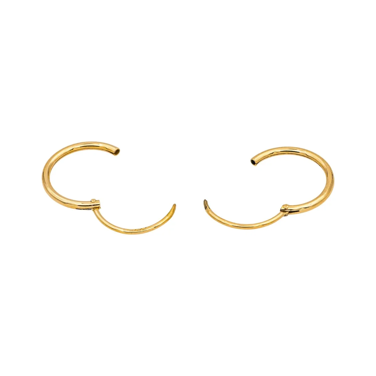 Boucles d'oreilles Créoles Or jaune – Image 8