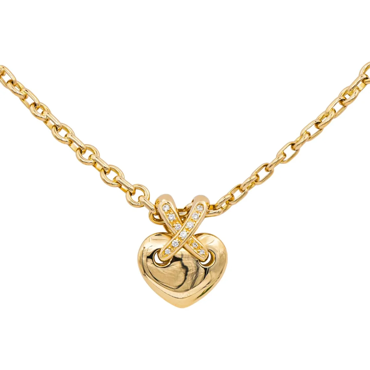 Chaumet Collier Cœur Liens Or jaune Diamant – Image 6
