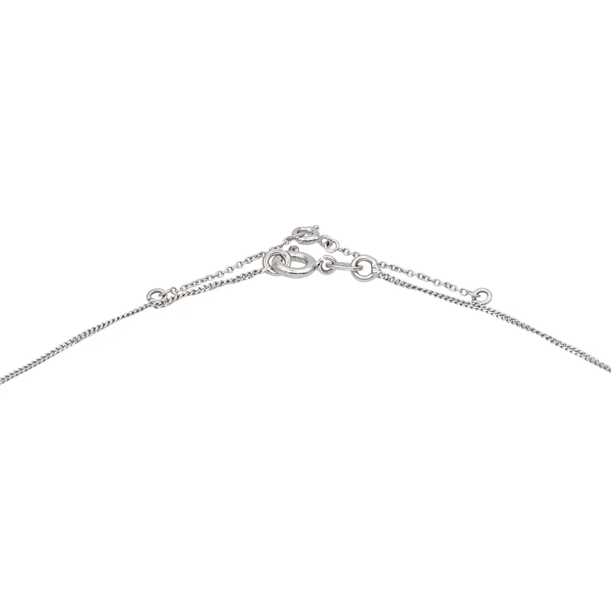 Collier Solitaire Or blanc Diamant – Image 8