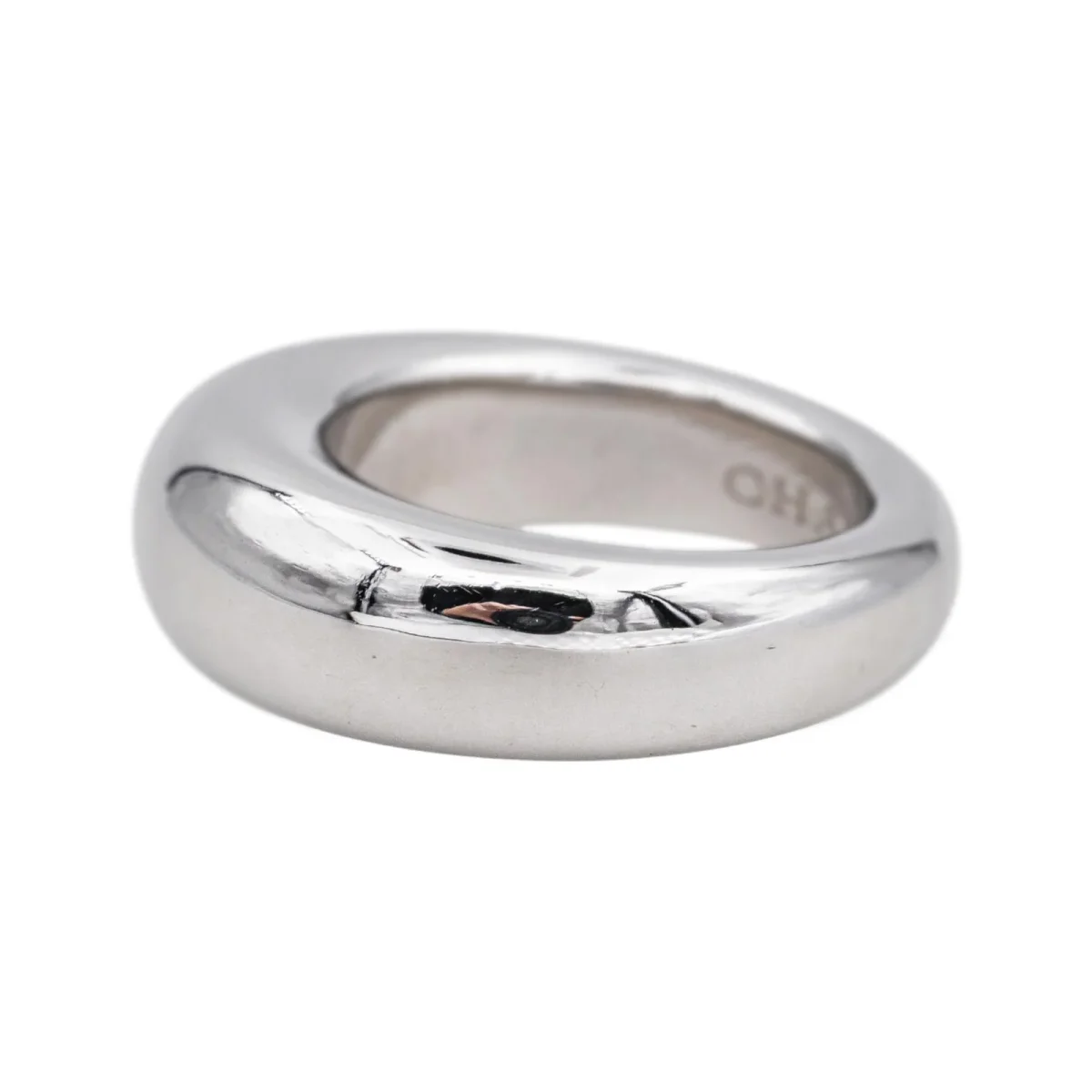 Chaumet Bague Jonc Or blanc – Image 5