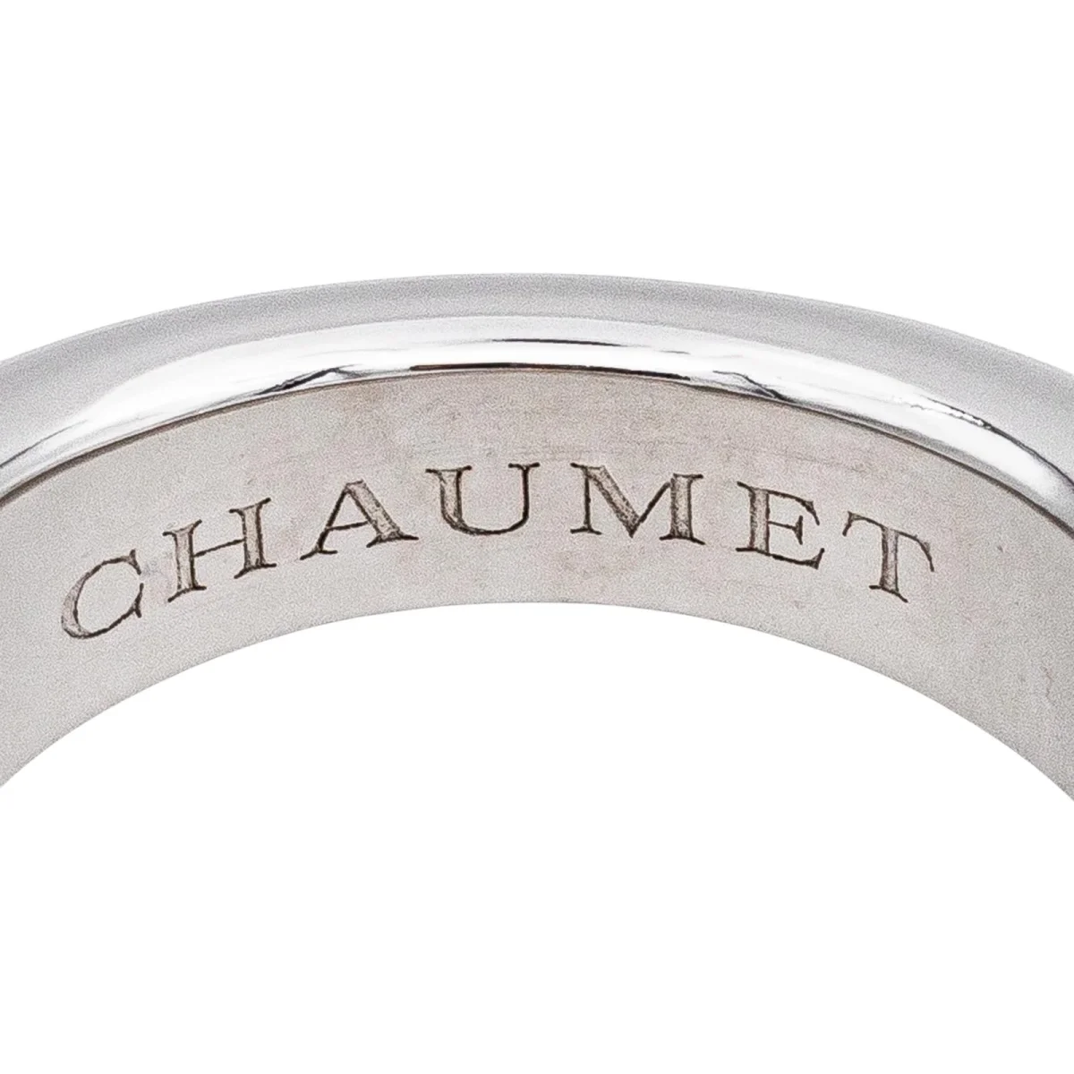 Chaumet Bague Jonc Or blanc – Image 6