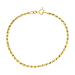 Bracelet Maille torsadée Or jaune