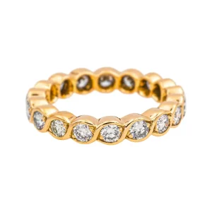 Bague Alliance américaine Or rose Diamant