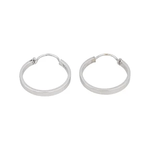 Boucles d'oreilles Créoles Or blanc