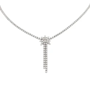 Collier Rivière Or blanc Diamant