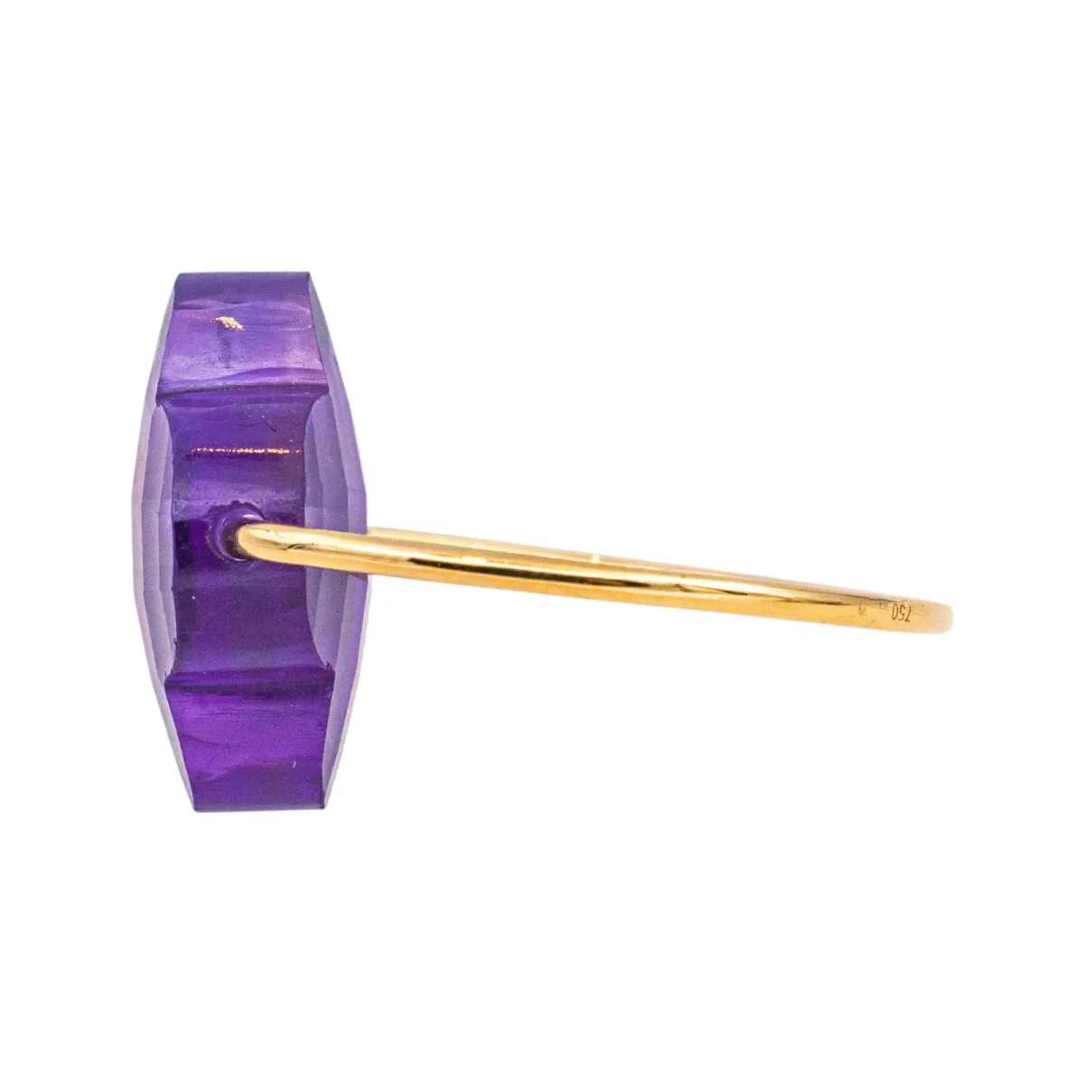 Morganne bello Bague Friandise Or jaune Améthyste – Image 7