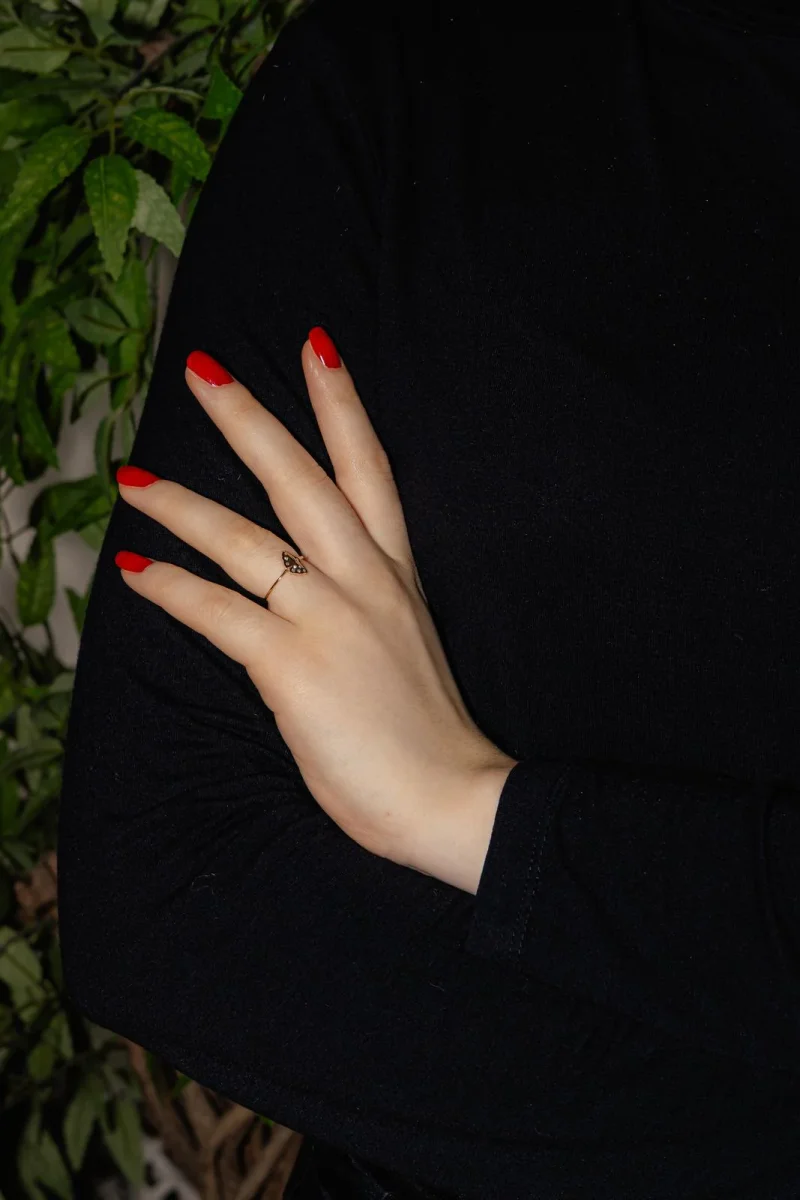 Ginette ny Bague Gingko Or rose Diamant – Image 3