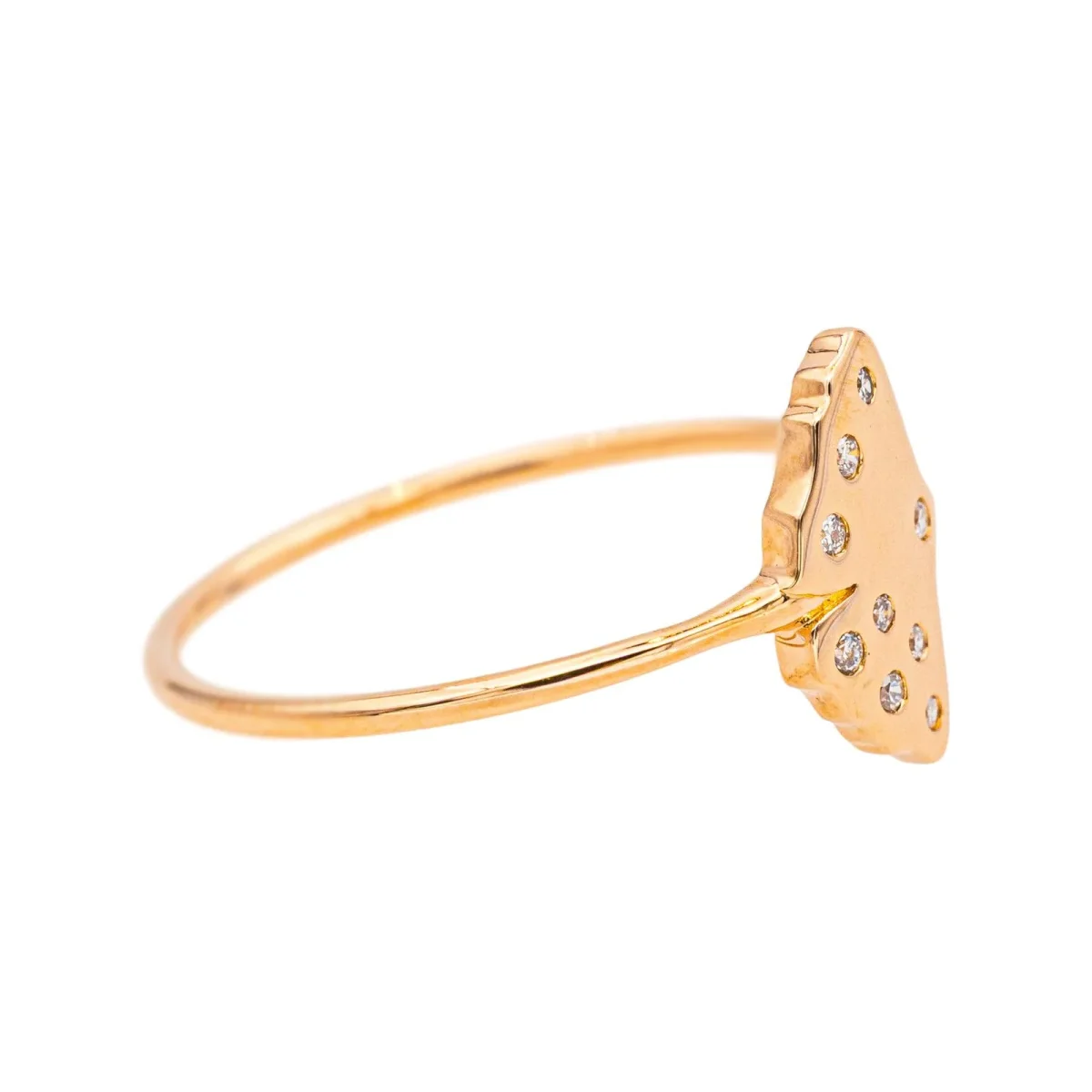 Ginette ny Bague Gingko Or rose Diamant – Image 7
