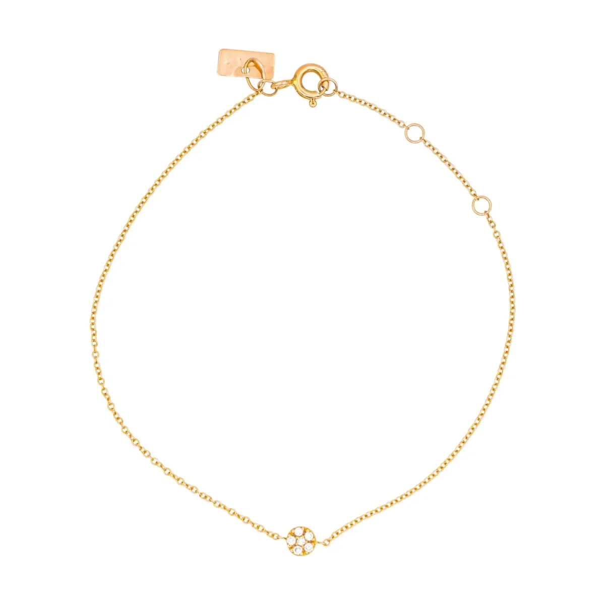 Vanrycke Bracelet Maille forçat Or rose Diamant – Image 2