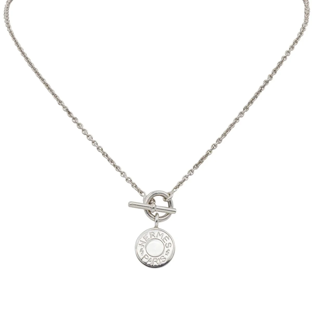 Hermès Collier Clou de selle Argent – Image 2