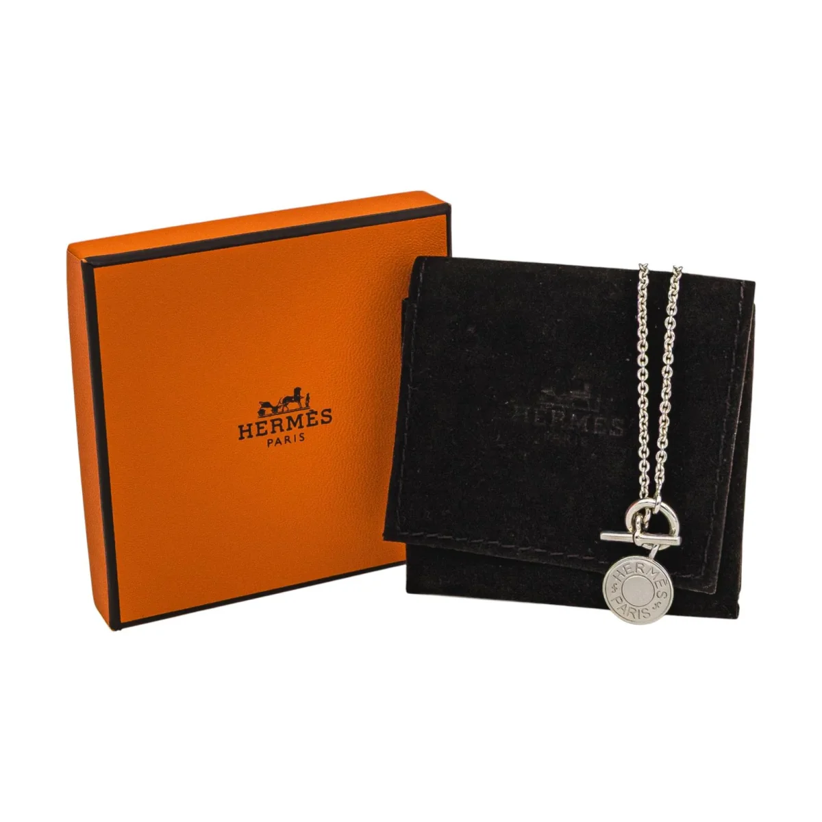 Hermès Collier Clou de selle Argent – Image 4