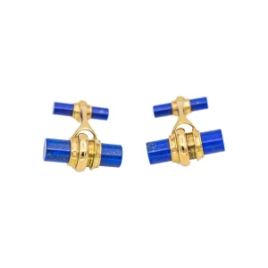 Piaget Boutons de manchette  Or jaune Lapis lazuli