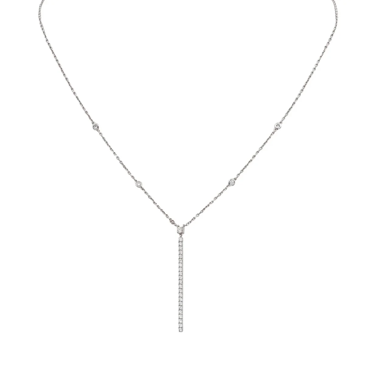 Messika Collier Gatsby Or blanc Diamant