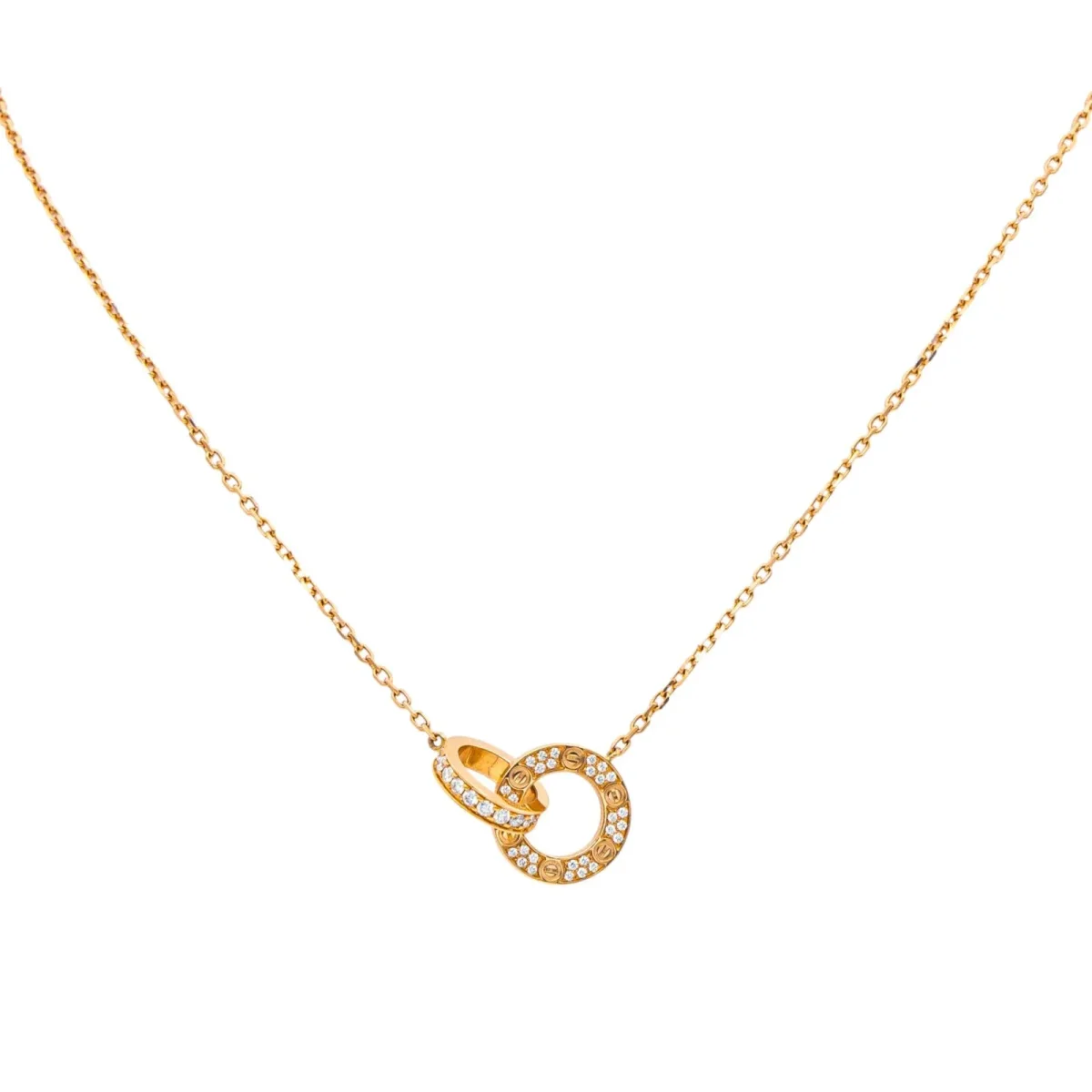 Cartier Collier Love Or rose Diamant – Image 2