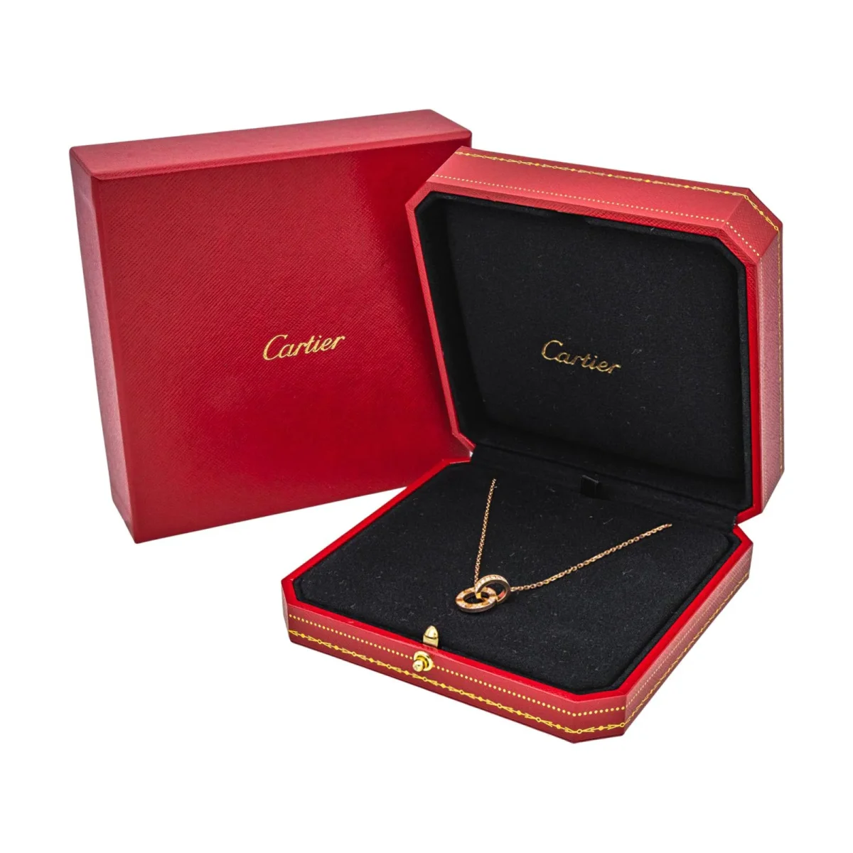 Cartier Collier Love Or rose Diamant – Image 4